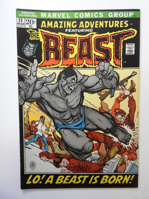 Amazing Adventures #11 (1972) VF- Condition! First appearance of the Beast!