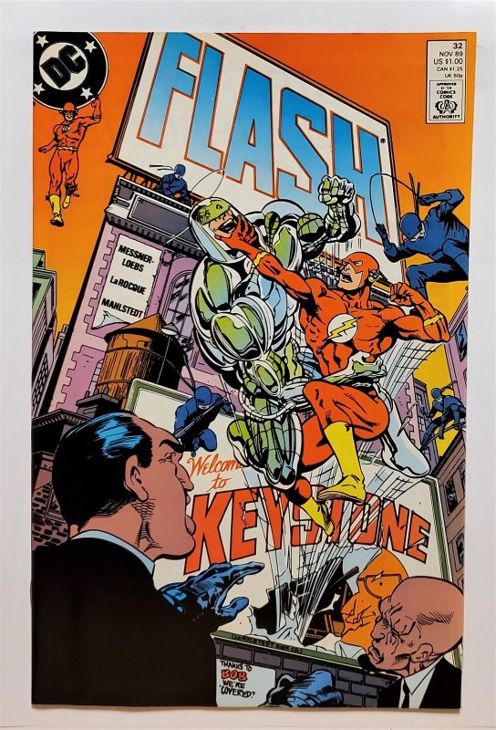Flash (2nd Series) #32 (Nov 1989, DC) VF+