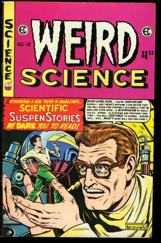 WEIRD SCIENCE #12-FELDSTEIN SCI-FI COVER-1975 ECREPRINT FN/VF