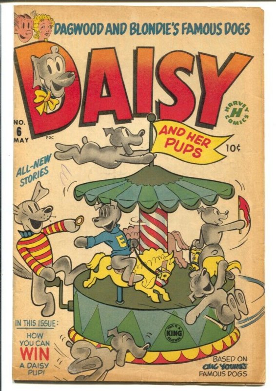 Daisy and Her Pups #2 1952-Harvey-Dagwood & Blondie-Merry-go-round-FN