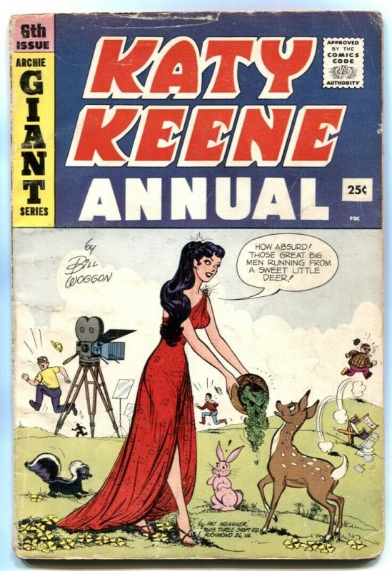 Katy Keene Annual #6 1959- Giant- paperdolls VG-