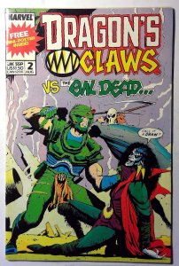 Dragon's Claws #2 (1988) Marvel UK 1st Print Comic Book