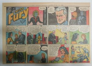 Miss Fury Sunday #217 by Tarpe Mills 6/3/1945 Size: 11 x 15  Very Rare Year #5