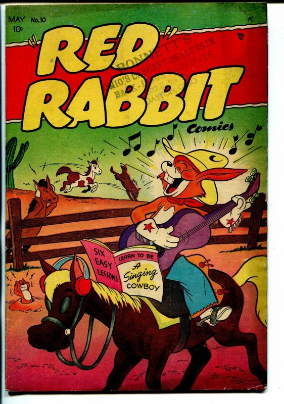 Red Rabbit #10 1949-violent humor-funny animals-FN-