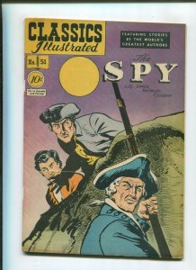 CLASSICS ILLUSTRATED #51 (4.0) THE SPY 1ST PRINT 