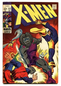 X-MEN #53 comic book 1969 MARVEL COMICS-CYCLOPS-FIRST BARRY SMITH