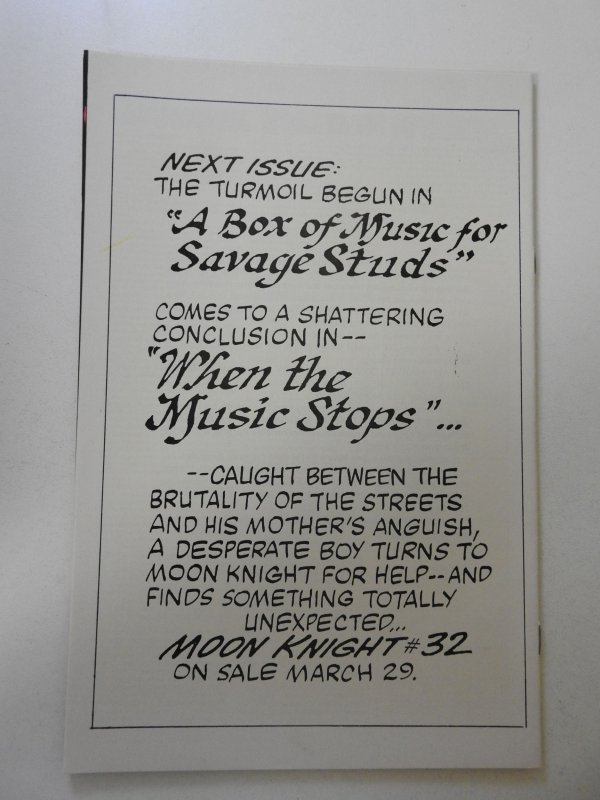 Moon Knight #31 (1983) VF Condition!