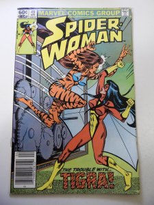 Spider-Woman #49 (1983) VG Condition moisture stains