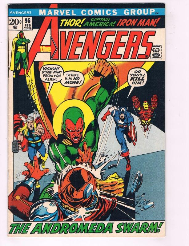 Avengers # 96 VF Marvel Comic Book Hulk Thor Iron Man Captain America Wasp J29