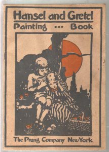 Hansel & Gretel Painting Book 1915-for use with water colors-100+ years old-G/VG