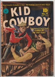 Kid Cowboy #9 (Sep-52) VF+ High-Grade Kid Cowboy