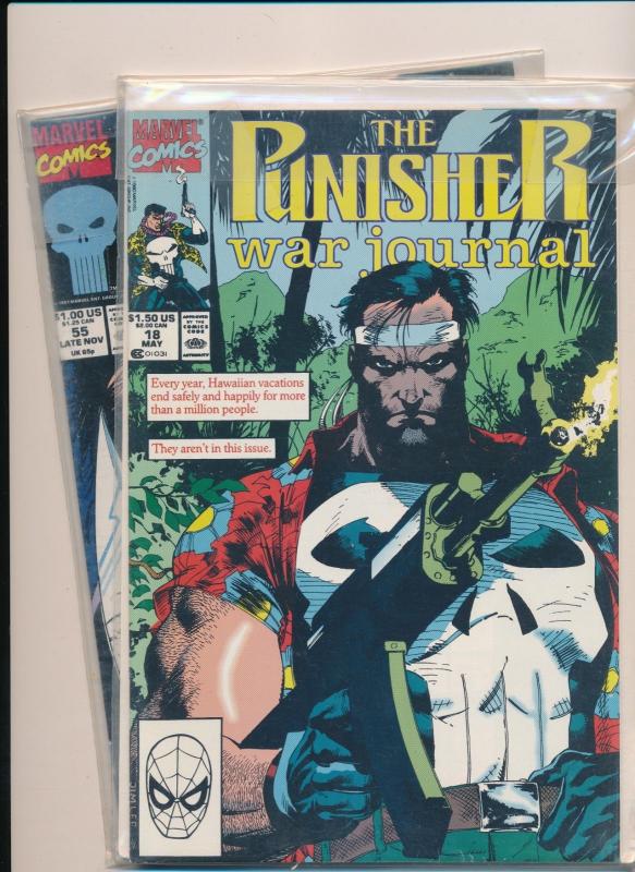 Marvel Comics THE PUNISHER Mixed Lot #18 & #55 FINE/VERY FINE (HX679) 