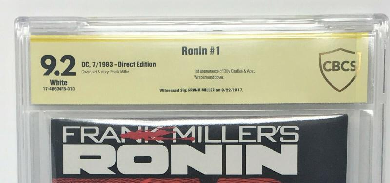 Ronin 1 - Frank Miller Signature - Movie in development - 1st App KEY