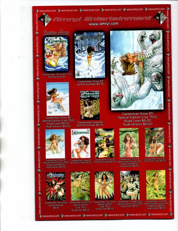 Cavewoman Snow #3 - Black Canvas - VF/NM