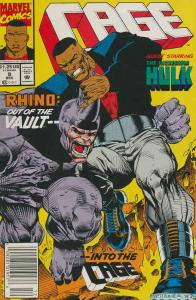 Cage #9 VF ; Marvel | Luke Cage Rhino Hulk