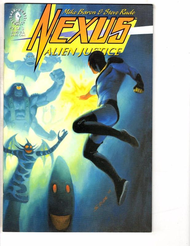 Nexus Alien Justice Complete Dark Horse Comics Ltd Series # 1 2 3 Mike Baron HJ7