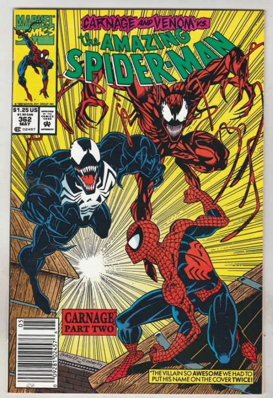 Amazing Spider-Man Carnage Set #361to363 (Apr-92) NM Super-High-Grade Spider-Man