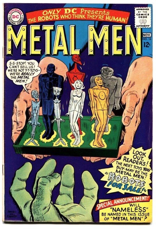METAL MEN #16-ROBOTS-1965-DC vf