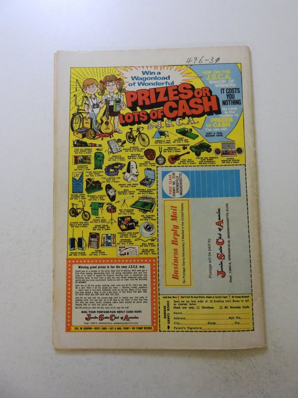 The Incredible Hulk #167 (1973) VG condition ink back cover