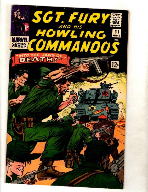 Sgt. Fury & His Howling Commandos # 31 VF Marvel Comic Book Hitler Nazis FM5