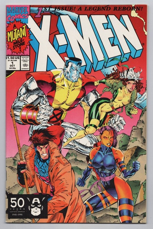 X Men 1 Rogue Gambit Cvr Jim Lee Art Marvel 1991 Vf Comic Books Copper Age Marvel 