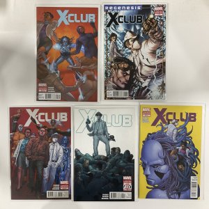 X-CLUB 1-5 1 2 3 4 5 COMPLETE LOT SET OF 5 NM NEAR MINT MARVEL