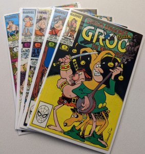 Sergio Aragones Groo The Wanderer 5 Comic Lot Marvel Comics All Very High Grade! 