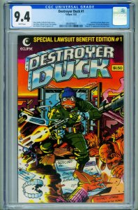 Destroyer Duck #1 CGC 9.4 1st appearance of GROO-1982-3860859007