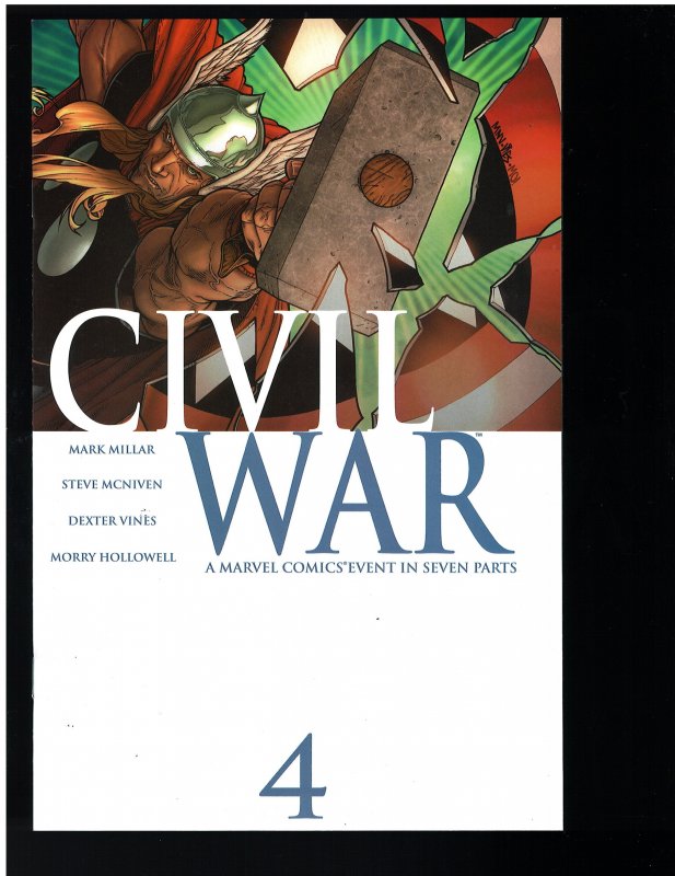 Civil War #4 (Marvel, 2006) 9.6-9.8