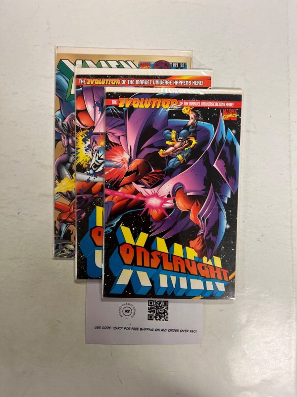 3 Marvel Comics Onslaught # 1 1 + X Men & The Clan Destine # 1 Thor 82 JS66