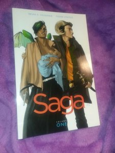 SAGA Vol 1 TPB 6th Print Image Comics Brian K. Vaughan 2016 trade paperback book