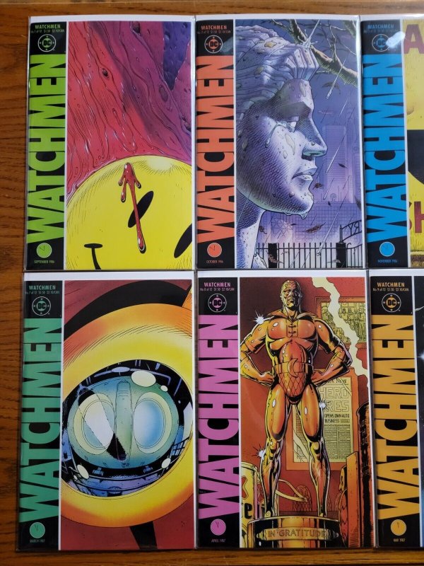 Watchmen 1-12 Complete Set Run! ~ NEAR MINT NM ~ 1986 DC Comics