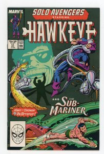 Solo Avengers #17 Tom DeFalco Hawkeye Namor the Sub-Mariner NM-