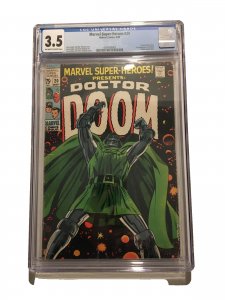 Marvel Super-Heroes #20 Doctor Doom CGC 3.5 1st Valeria 1969 Classic Doom Cover