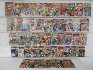 Lot of 51 Low Grade Comics W/ Iron Man, Hulk, Fantastic Four, +More! see desc