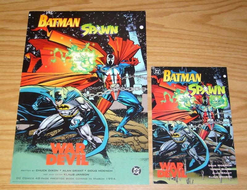 Batman/Spawn: War Devil #1 VF one-shot set + poster  chuck dixon/klaus janson