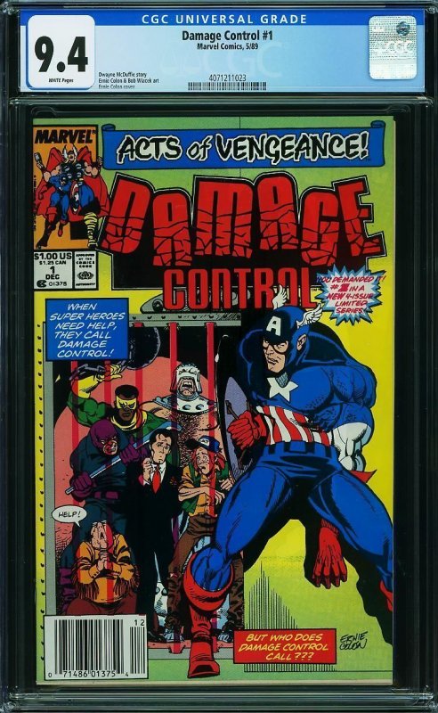 Damage Control #1 (1989) CGC 9.4 NM