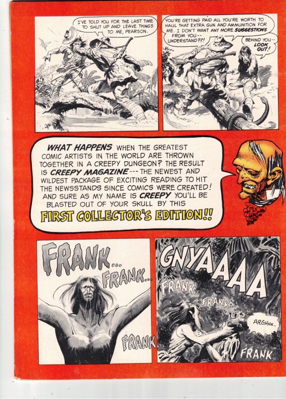 Creepy #1 1964 High-Grade VF 1st Issue! Frazetta Art Jack Davis Cover! Utah CERT