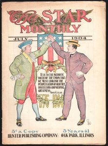 Star Monthly 7/1904-Patriotic cover by Melville-Pulp fiction-comic strip-uniq...