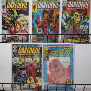 Daredevil Bronze Age Lot 5Diff from 137-167 Bullseye Owl Lions and Jesters!