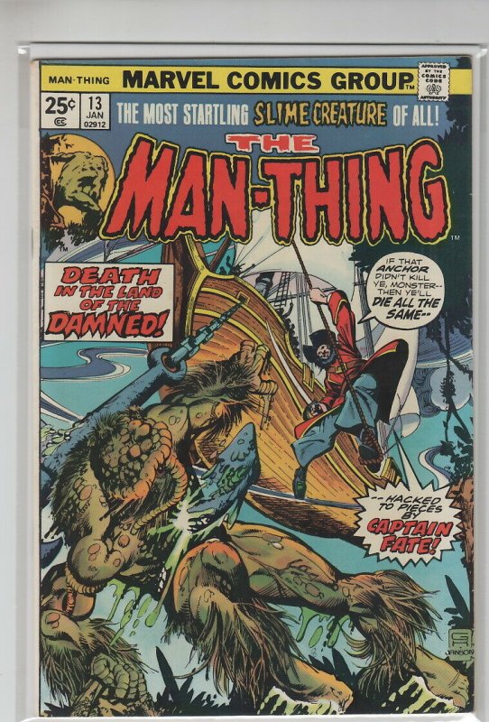 MAN-THING (1974 MARVEL) #13 FN+ A15086