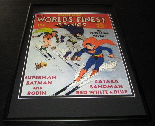 World's Finest Comics #4 Framed 10x14 Cover Poster Photo Batman Superman Robin