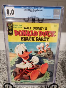 Donald Duck Beach Party #1 CGC 8.0