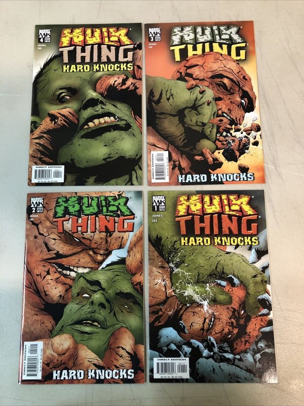 Hulk & Thing Hard Knocks (2004) #1 2 3 4 (VF/NM) Complete Set Jae Lee art Marvel