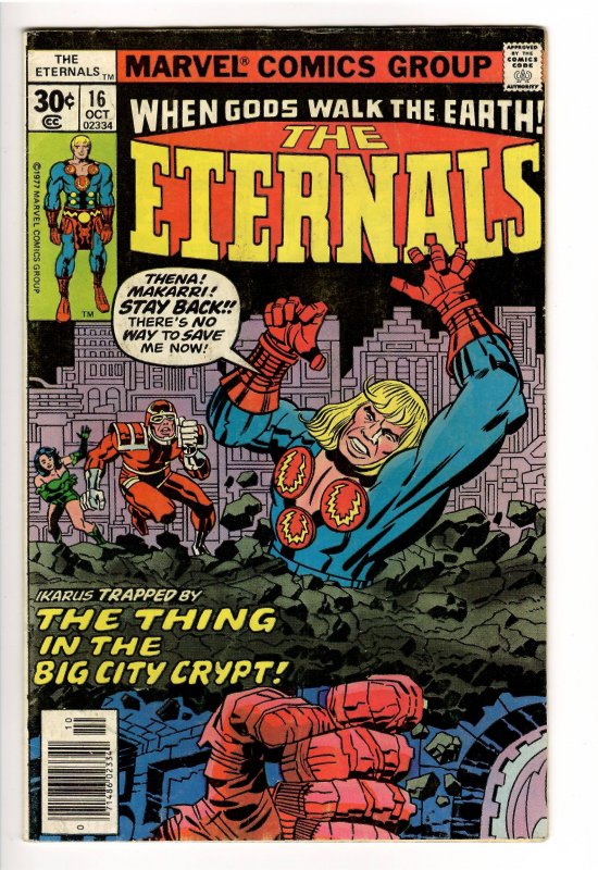 ETERNALS(KIRBY,1976);16 F/VF 7.0;#18 VF 8.0;1st APP ZIRAN & 1st APP TIAMUT