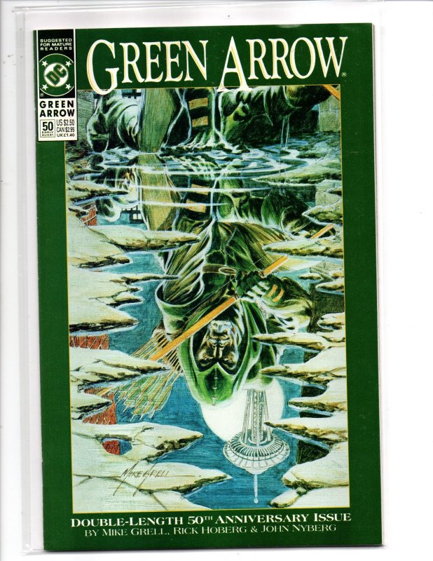 DC Comics Green Arrow #50 (1991) Mike Grell Cover & Story Double size issue