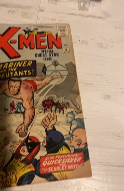 The X-Men #6 (1964)submarine joins evil mutants -right corner missing see descri