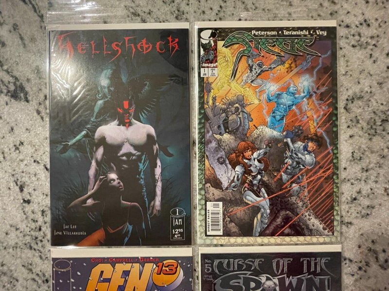 4 Image Comic Books Spawn # 5 + Gen 13 # 16 + Siege # 1 + Hellshock # 1 NM RH11