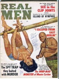 REAL MEN  Dec 1962   G/VG  Men's adventure magazine pulp