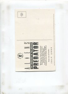 ALIENS VS PREDATOR: THE DEADLIEST OF SPECIES POSTCARD (9.2) SIGNED BY CLAREMONT!